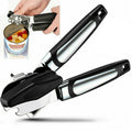 3-in-1 stainless steel manual tin and can opener black silver