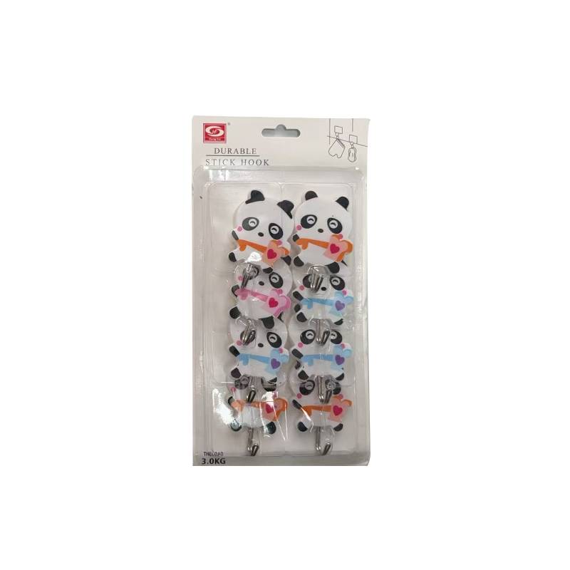 8 Heavy-Duty Self-Adhesive Multipurpose Wall Hooks