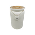 Sage Hang-Tag Bread Bin with Lid