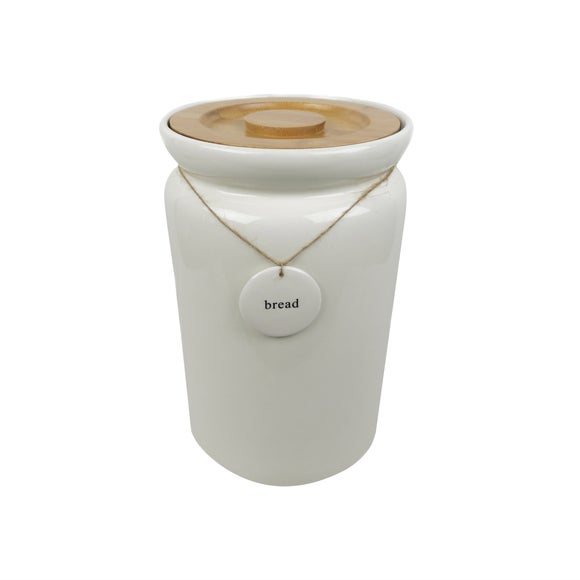 Sage Hang-Tag Bread Bin with Lid