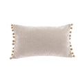 Chenille Pompom Boudoir Filled Cushion