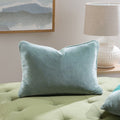 Clara Cotton-Velvet Rectangular Filled Cushion