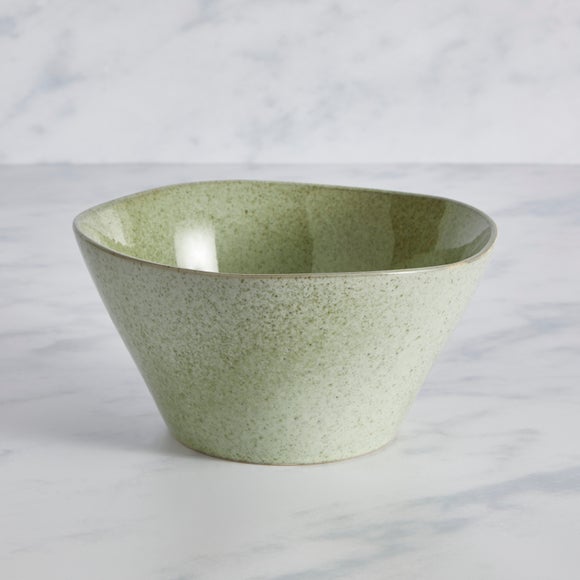 Amalfi Sage Reactive-Glaze Salad Serving Bowl