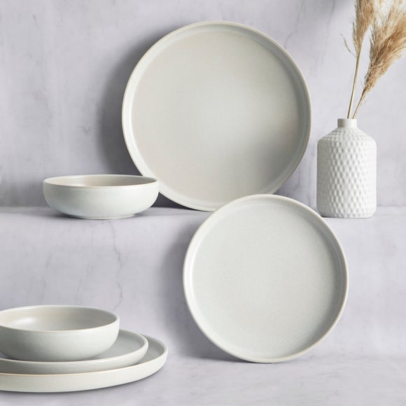 Urban Charcoal 12-Piece Dinner Set
