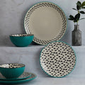 Global Teal 12-Piece Dinner Set