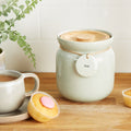 Ceramic Hang-Tag Tea Storage Canister – Sage Green