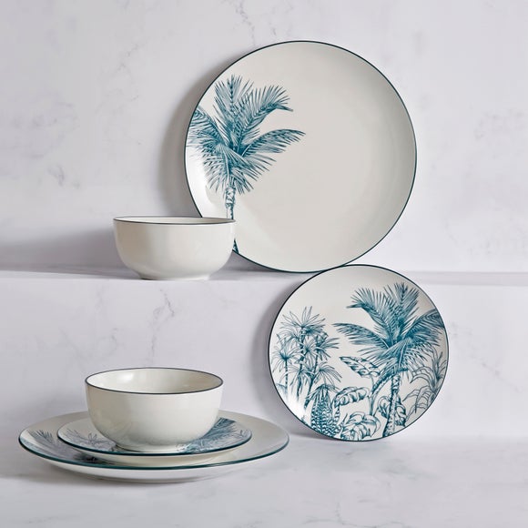 Luxe Palm 12-Piece Dinner Set