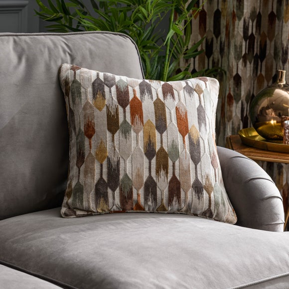 Kelso Cut-Velvet Textured Filled Cushion