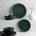 Reactive Green 12-Piece Dinner Set