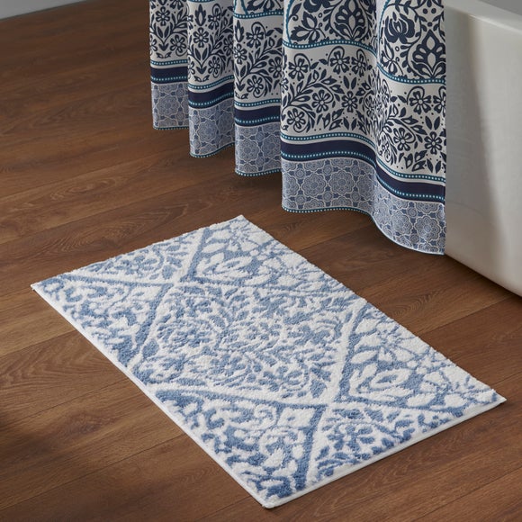 Amalfa Tile Patterned Bath Mat
