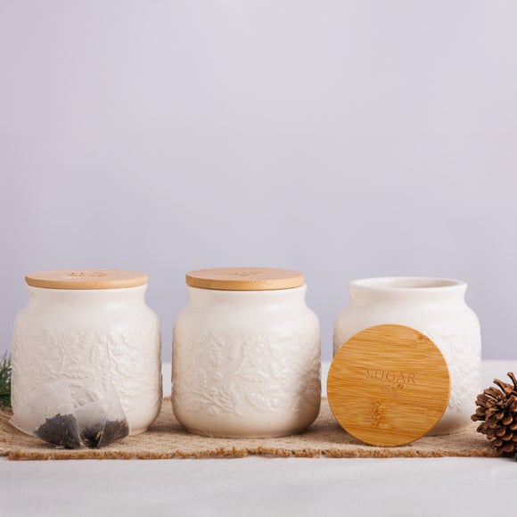 Acorn Tea, Coffee & Sugar Canisters – Set of 3