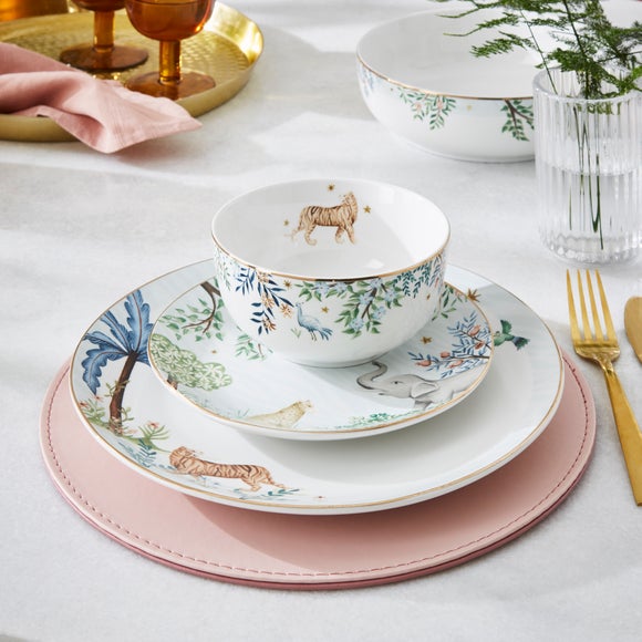 Folk Trees 12-Piece Dinner Set