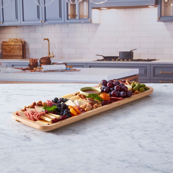 Farberware Build-a-Board Bamboo Grazing Platter with Carry Lid