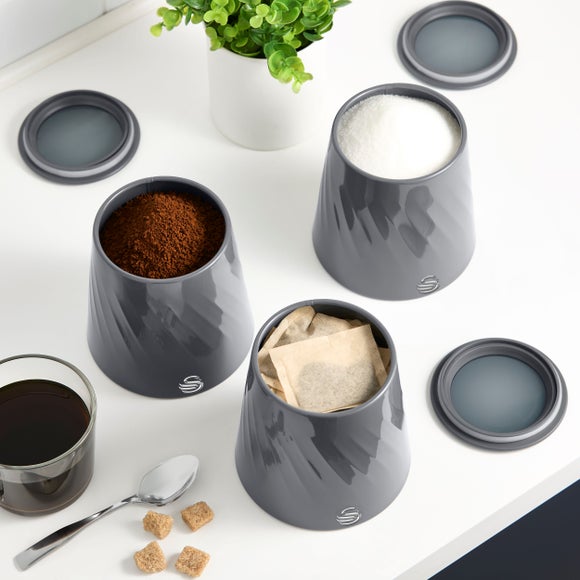 Swan Windsor Kitchen Storage Canisters – Set of 3