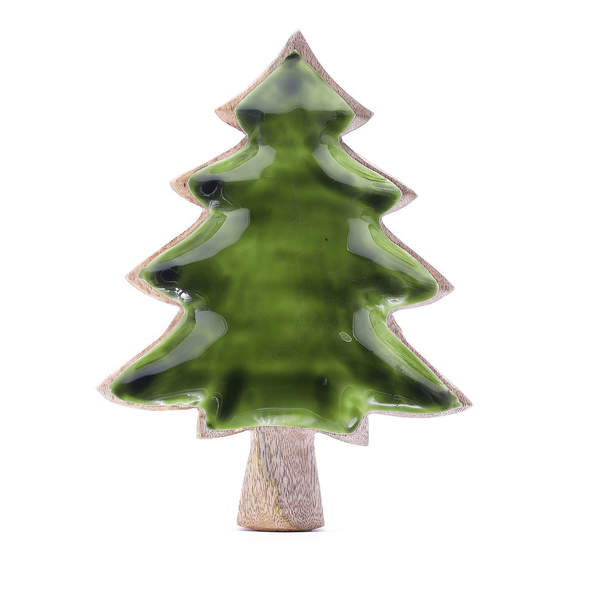 Lost in the Forest - Enamel Tree Wooden Bowl - 25x19cm