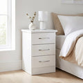 Nevada Three-Drawer Bedside Cabinet
