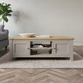 Olney Stone-Effect Storage Coffee Table