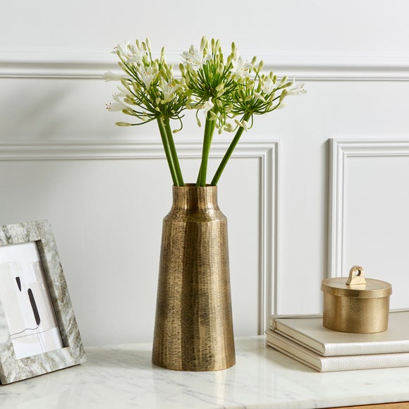 Gold Aluminium Decorative Vase