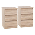 Malvern Three-Drawer Bedside Cabinets – Set of 2