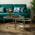 Sofia Glass Nest of Coffee Tables