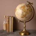 Harvey Makin Gold Globe & Aeroplane Ornament