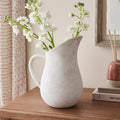 Concrete-Effect Stoneware Jug Vase