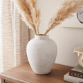 Concrete-Effect Stoneware Urn Vase – 25.5cm