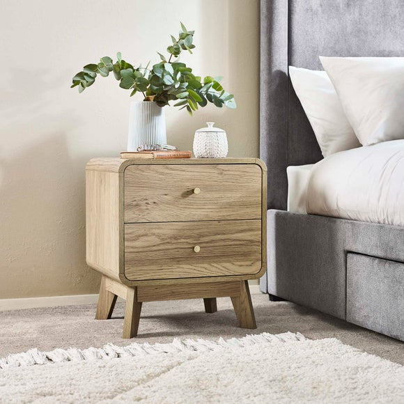 Ingrid Two-Drawer Bedside Cabinet