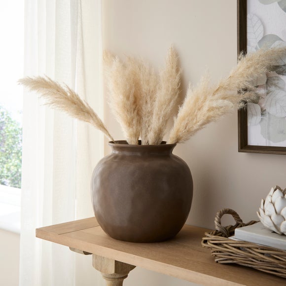 Extra-Large Beige Statement Vase