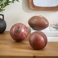 Vintage Sports Ball Ornaments – Set of 3