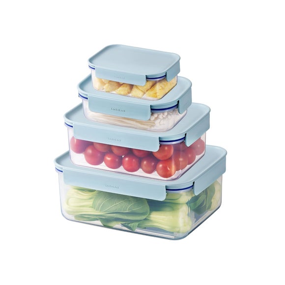 LocknLock Classic Plus Nesting Food Storage Containers – Set of 4