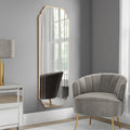 Equatorial Gold Full-Length Rectangle Wall Mirror – 150 × 55cm