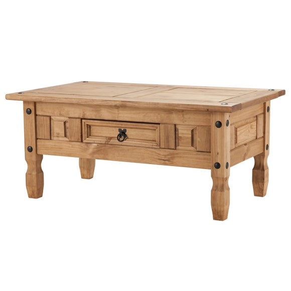 Corona Pine Coffee Table with Drawer
