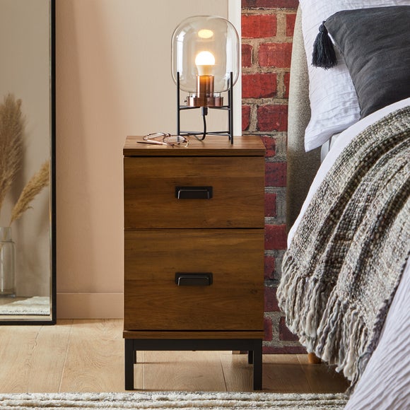 Fulton Slim 2-Drawer Bedside Table