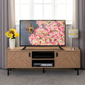 Leon Oak-Effect TV Cabinet with 2 Doors – Up to 65-Inch TVs