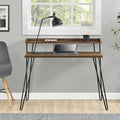Haven Retro Home Office Desk – Walnut