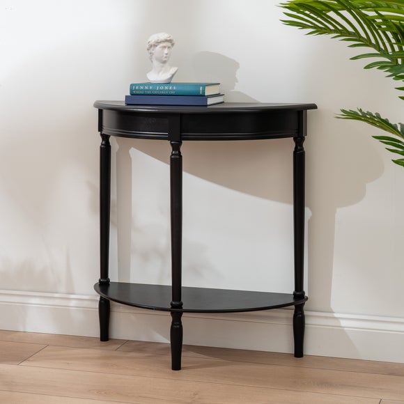 Kelna Half-Moon Hallway Console Table