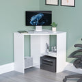 Hetton Compact Corner Desk with 2 Shelves