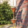 Fallen Fruits Copper Finish Decorative Garden Rain Chain