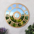 Charles Bentley Coniston Mirrored Skeleton Outdoor Wall Clock