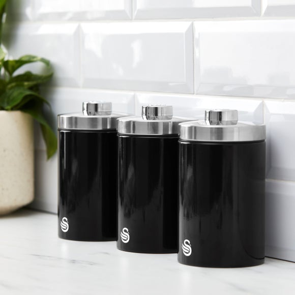 Swan Townhouse Kitchen Storage Canisters – Set of 3