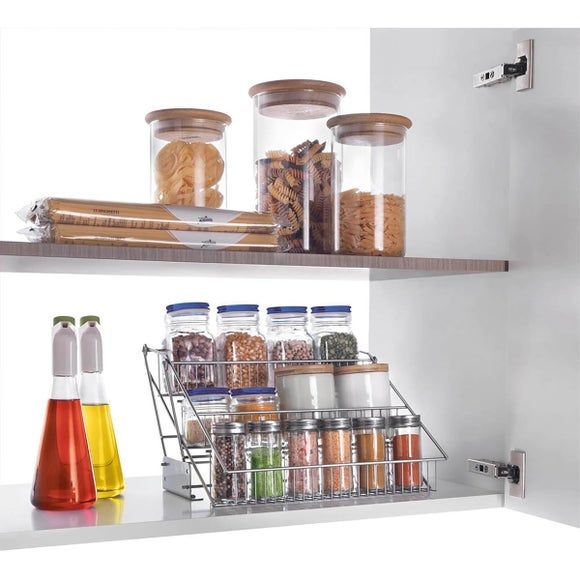 Metaltex Up & Down Pull-Out Spice Jar Organiser