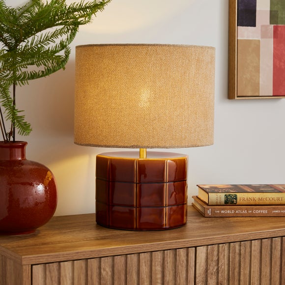 Maddy Chunky Tile-Style Statement Table Lamp