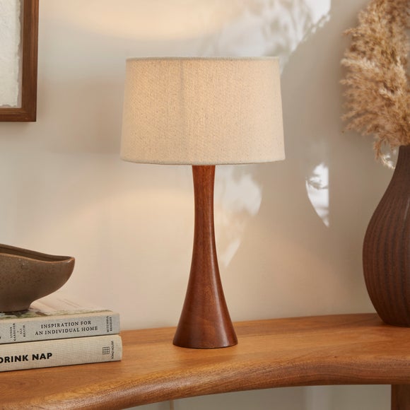 Nala Natural Mango Wood Table Lamp