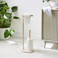 Minimal Luxe Gold Marble-Effect Toilet Butler