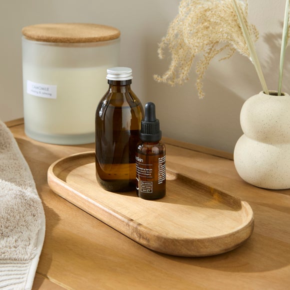 Acacia Wood Bathroom Vanity Tray