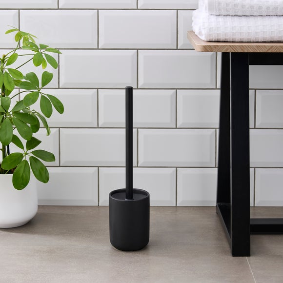 Matte Black Toilet Brush Set