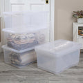 Wham Crystal Plastic Storage Boxes & Lids – Set of 5