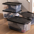 Strata 42L Storage Boxes with Lids – Set of 4