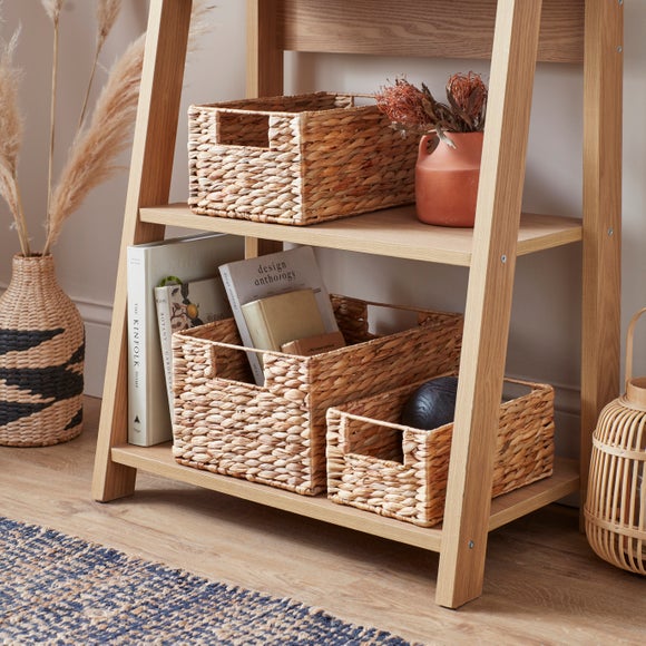 Woven Water Hyacinth Storage Baskets – Set of 3